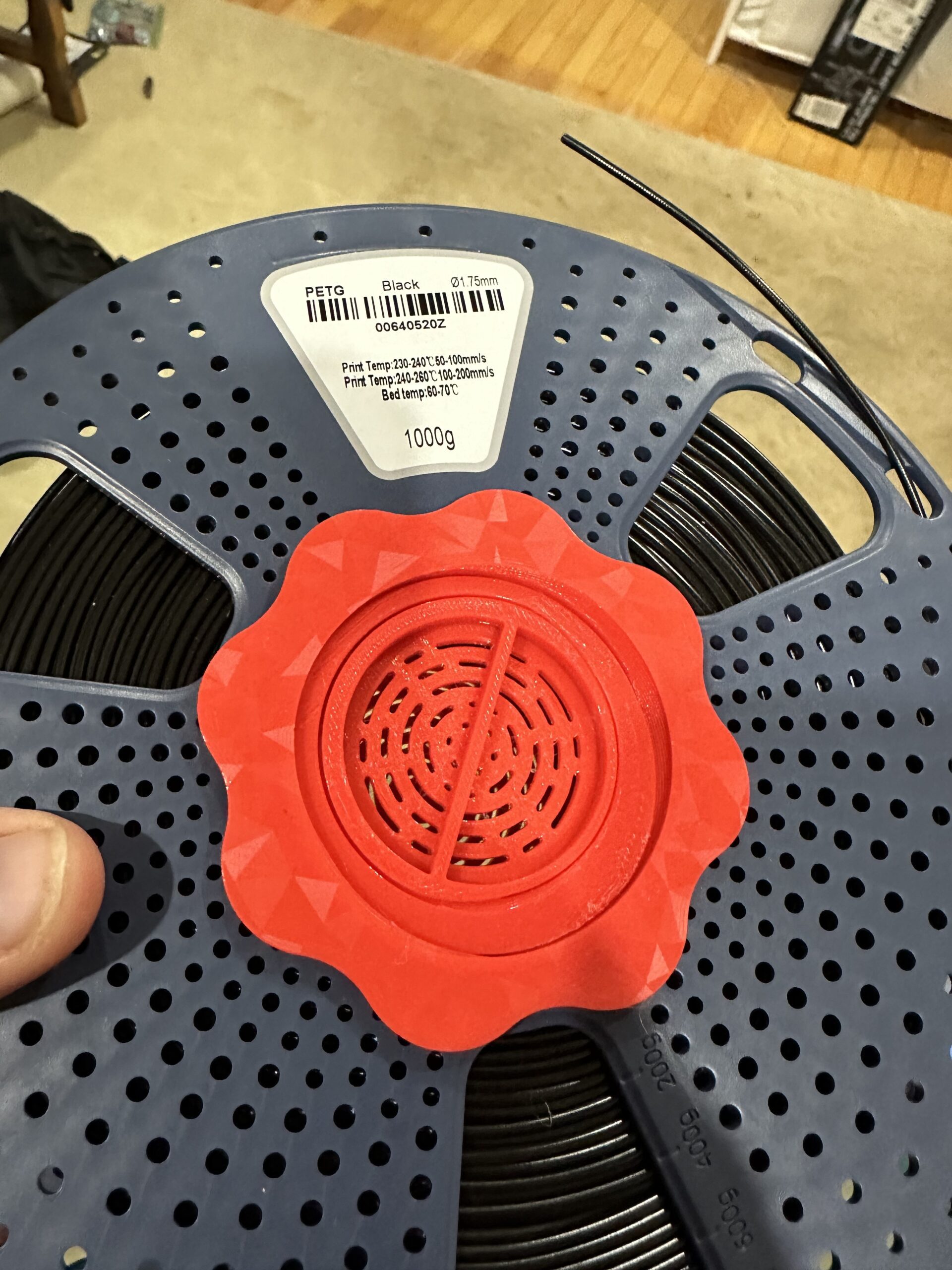 Printed desiccant adapters